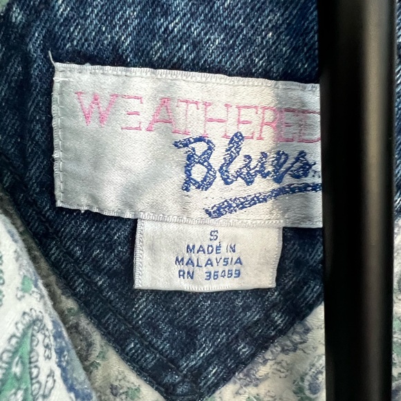 Weathered Blues Vintage 90’s acid wash denim jacket size Small - Picture 9 of 13